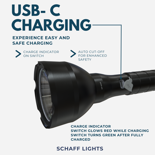 Schaff HP-900X Aluminum Body Rechargeable LED Flashlight Made in India