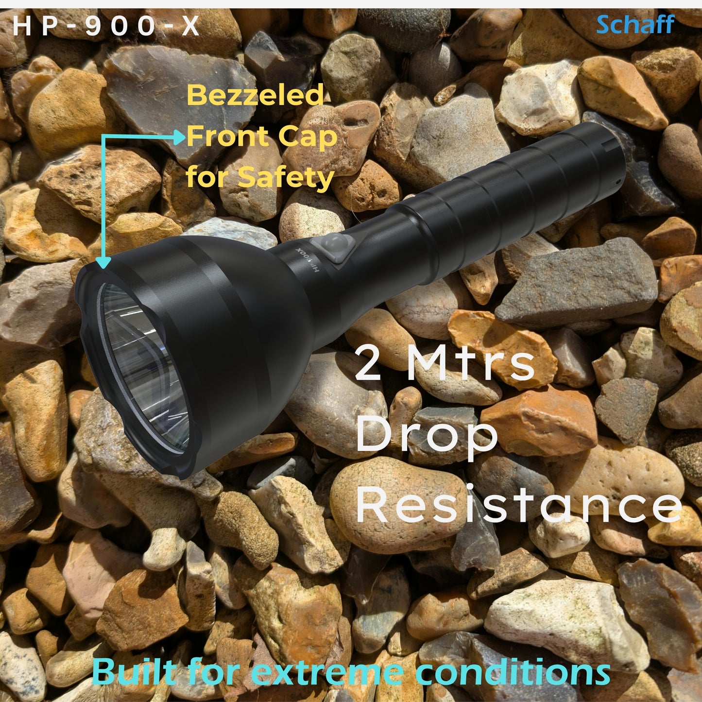 Schaff HP-900X Rechargeable LED Flashlight