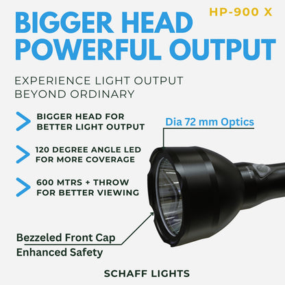 Schaff HP-900X Rechargeable LED Flashlight