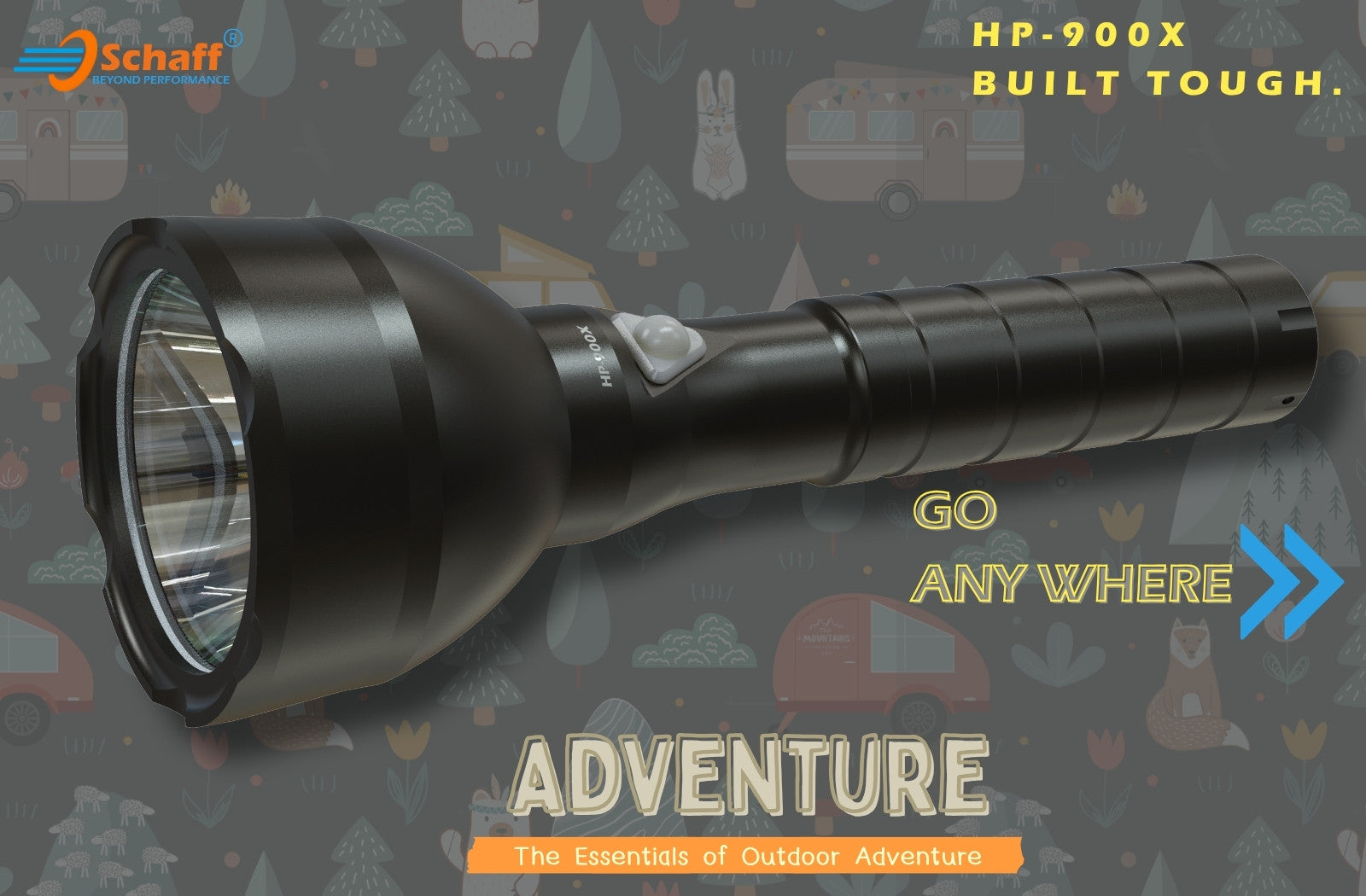 Schaff HP-900X Premium Rechargeable Flashlight